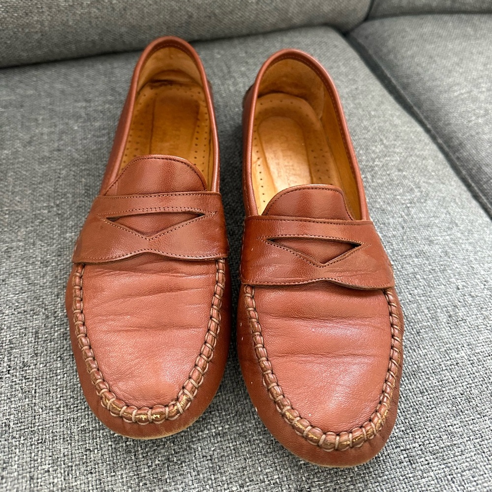 Cole Haan Tan Leather Loafers